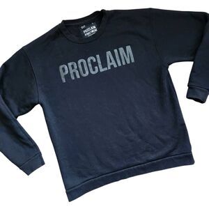 PROCLAIM Streetwear Sweatshirt Large Crew Neck Christian Bible God Made in USA C